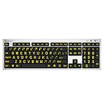 LogicKeyboard LargePrint PC (Jaune/Noir)