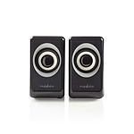 NEDIS Enceinte PC 2.0 (6W) - Noir