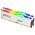 Kingston Fury Beast White RGB - 2 x 16 Go (32 Go) - DDR5 6800 MHz - CL34