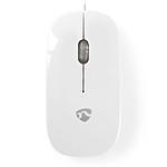 NEDIS Wired Optical Mouse Blanc