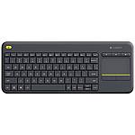 Logitech Wireless Touch Keyboard K400 Plus Noir
