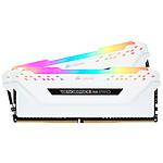 Corsair Vengeance RGB PRO DDR4 2 x 8 Go 3200 MHz CAS 16 Blanche