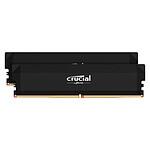 Crucial Pro Overclocking - 2 x 32 Go (64 Go) - DDR5 6000 MHz - CL40 - Noir
